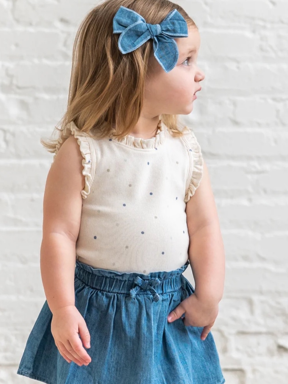 Kendi 2T Cindy Ribbed Ruffle Tank